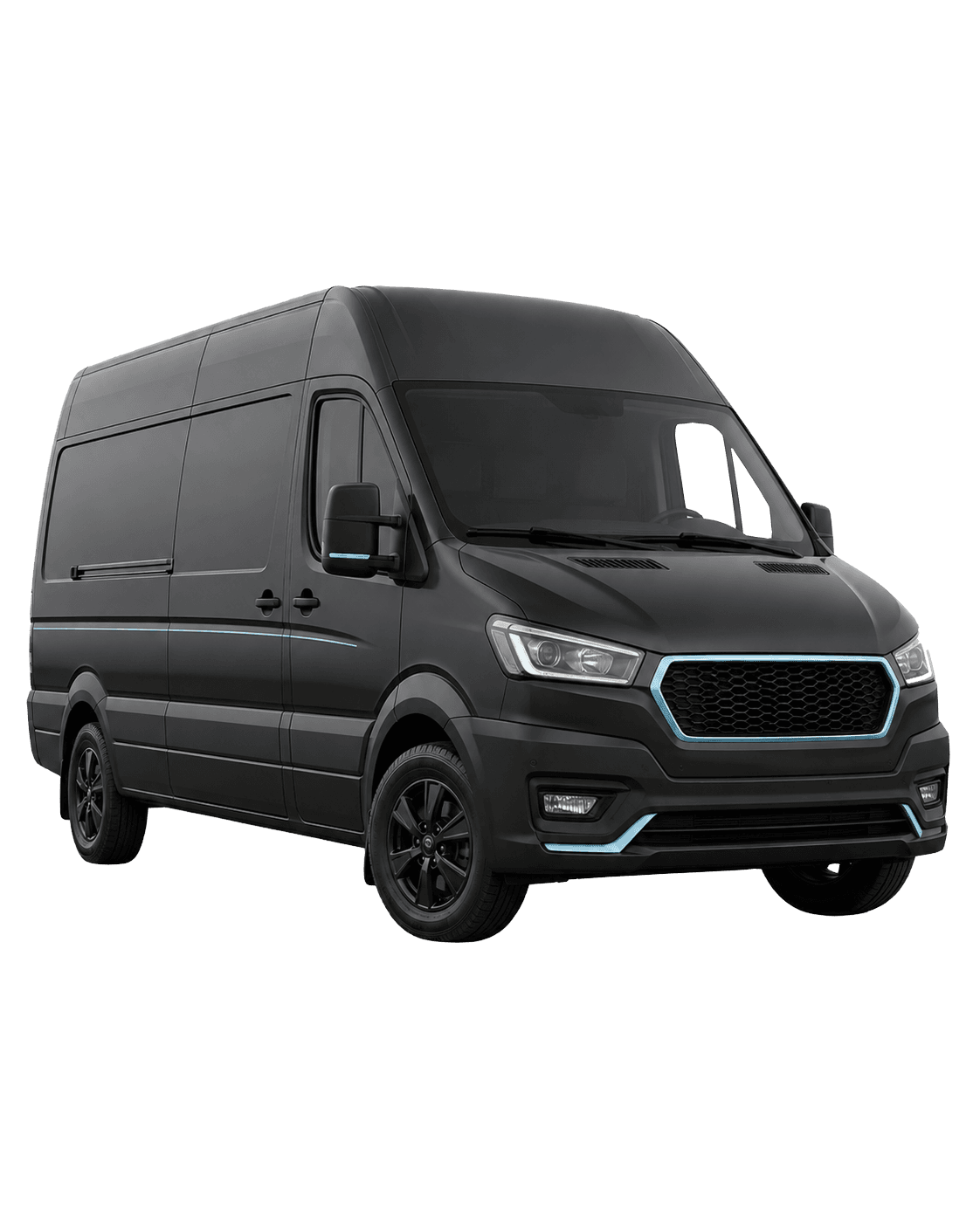 Transit van courier service for larger deliveries and multi-drop routes